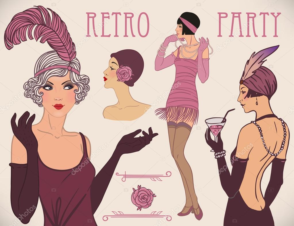 Flapper girls set