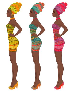 Afrikalı-Amerikalı kadın Türban