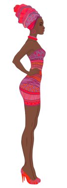 Afrikalı-Amerikalı kadın Türban