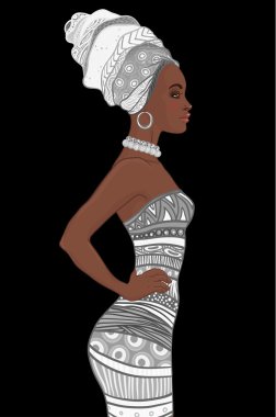Afrikalı-Amerikalı kadın Türban