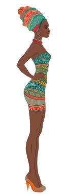 Afrikalı-Amerikalı kadın Türban