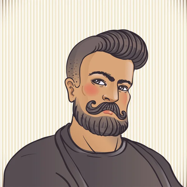 Hipster-Friseur — Stockvektor