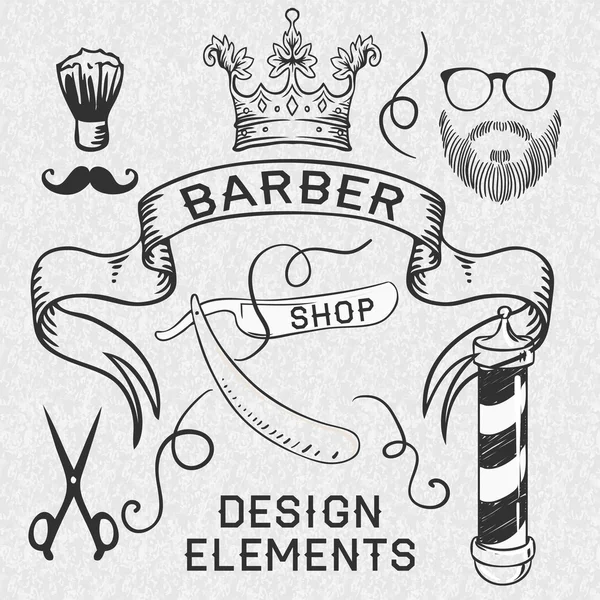 Hipster Barber Shop vizitka — Stockový vektor