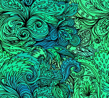 çiçek desenli seamless modeli