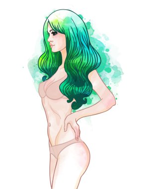 güzel bir kadın iç çamaşırı