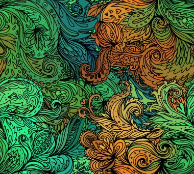 çiçek desenli seamless modeli