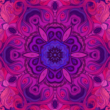 çiçek desenli seamless modeli