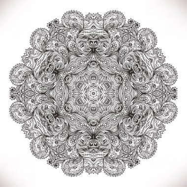 Mandala. Vintage yuvarlak desen