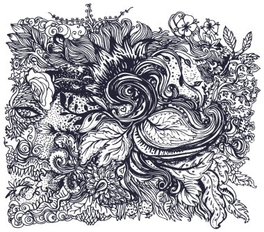 Çiçeklerle süslü tasarlamak çiçek