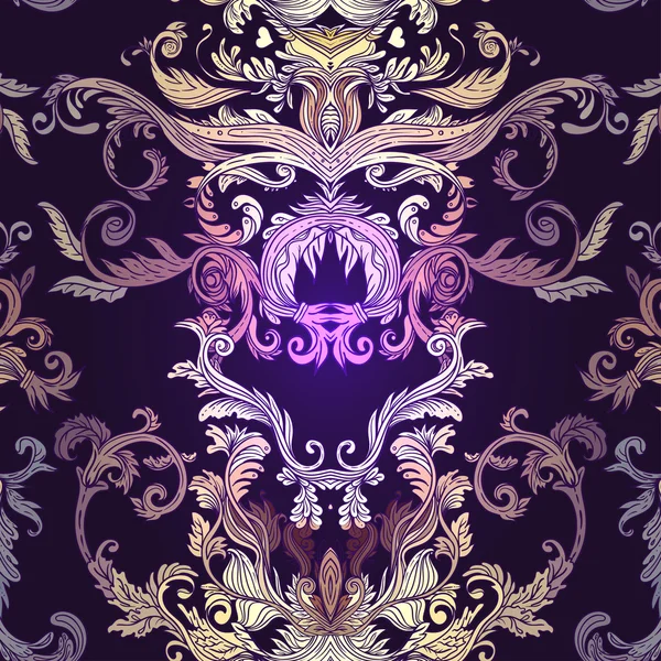 Dikişsiz vintage Barok desen