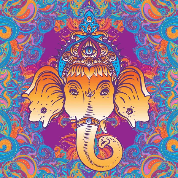 Hindoe Heer Ganesha. — Stockvector