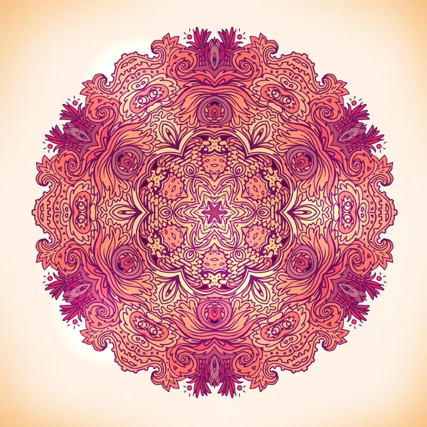 Mandala. rundes Muster — Stockvektor