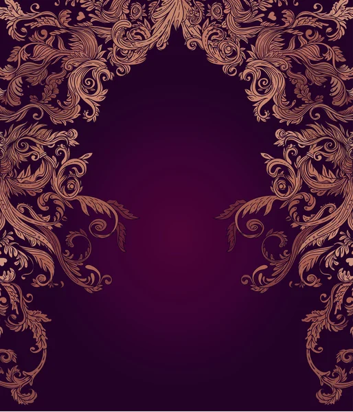 Seamless vintage baroque pattern — Stock Vector