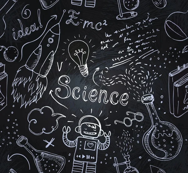 Scientific Chalkboard Effect Wallpaper Mural