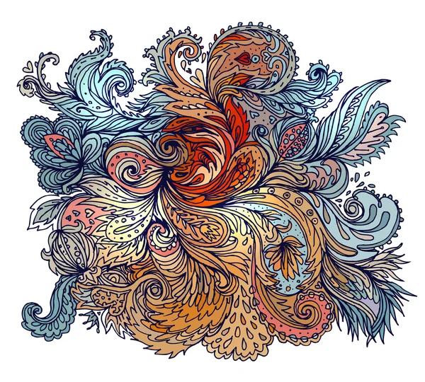 Textura paisley colorido — Vector de stock