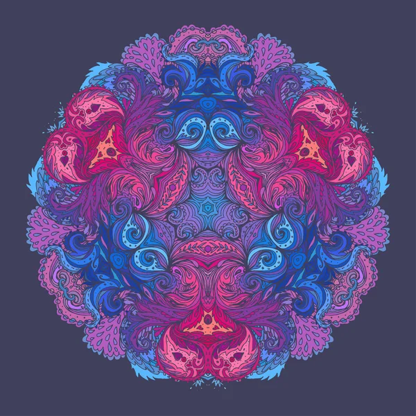 Mandala. model rotund vintage — Vector de stoc