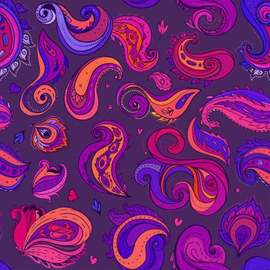 çiçek desenli seamless modeli