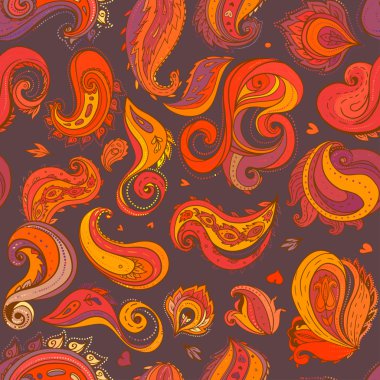 çiçek desenli seamless modeli