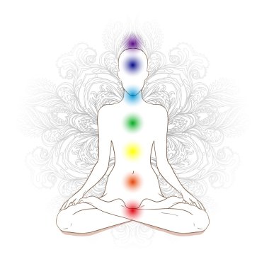 Lotus pozisyonda siluet