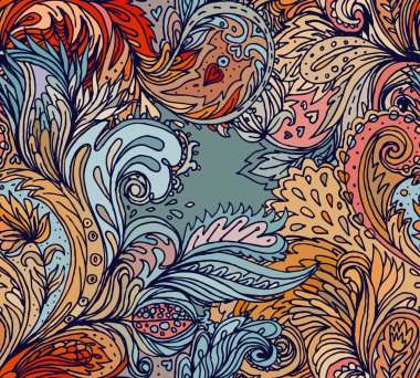 çiçek desenli seamless modeli