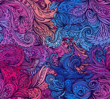 çiçek desenli seamless modeli