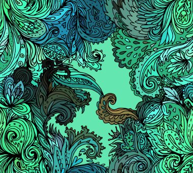 çiçek desenli seamless modeli