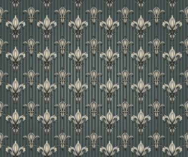 Dikişsiz antika arka plan barok desen