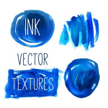 Mavi Kalem mi yoksa sulu boya tasarım öğeleri