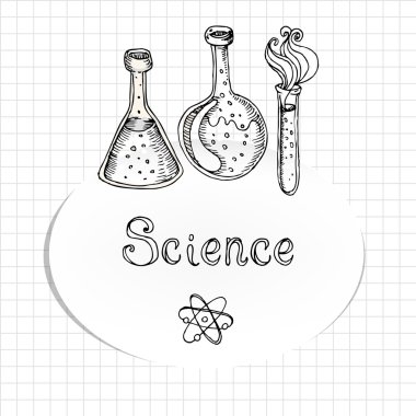 Okula geri: laboratuvar test tüpleri