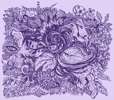 Çiçeklerle süslü tasarlamak çiçek