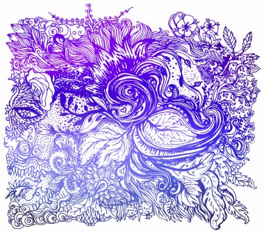 Çiçeklerle süslü tasarlamak çiçek