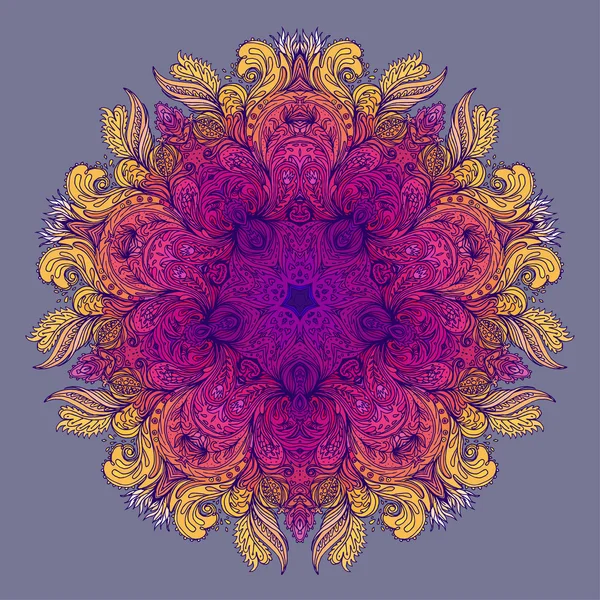 Mandala. Vintage yuvarlak desen