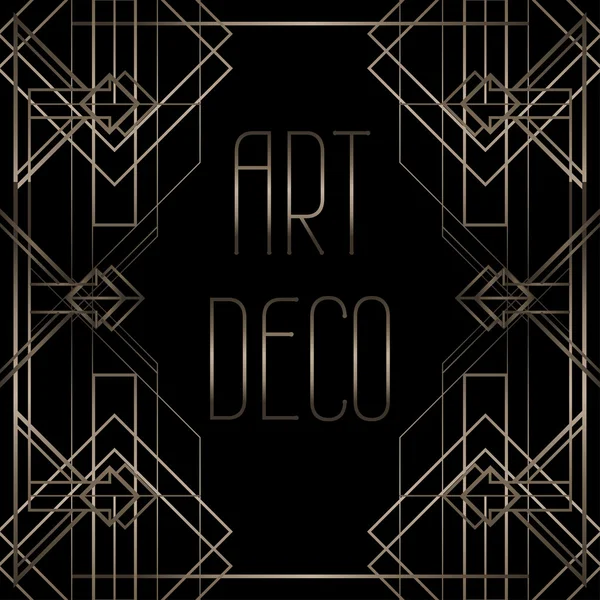 Art Deco geometrisches Retro-Muster — Stockvektor
