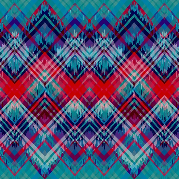 retro renkleri etnik zikzak desen