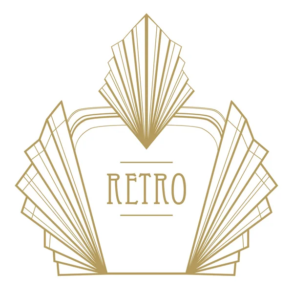 Art deco geometrické retro vzor — Stockový vektor