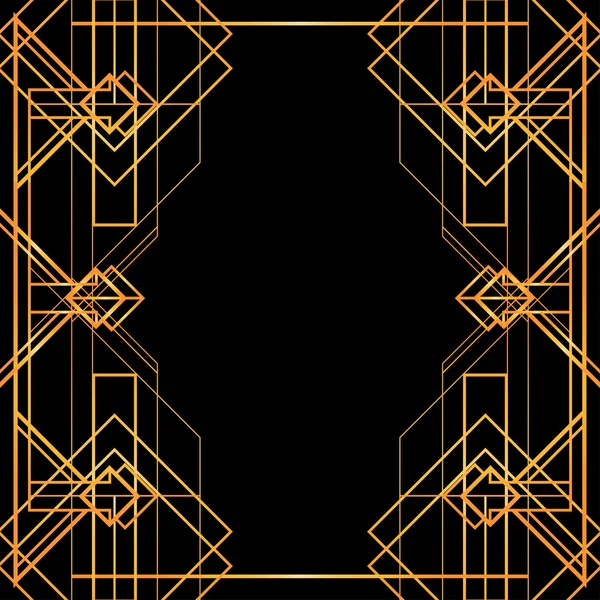 Геометрический ретро-шаблон ар-деко — стоковый вектор