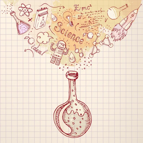 Ampul bilim öğrenme sembolleri.