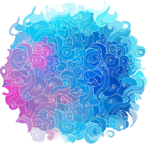 Modèle abstrait avec des vagues — Image vectorielle