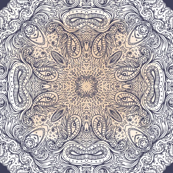 Mandala. Patrón redondo — Archivo Imágenes Vectoriales