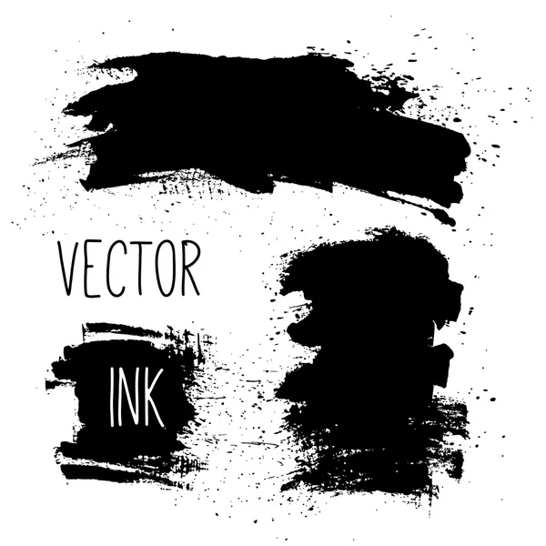 Conjunto de textura de tinta . —  Vetores de Stock