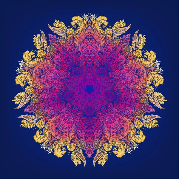 Mandala. Vintage yuvarlak desen