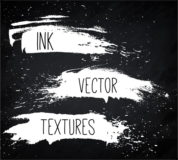 Ink texture set. — Stock Vector