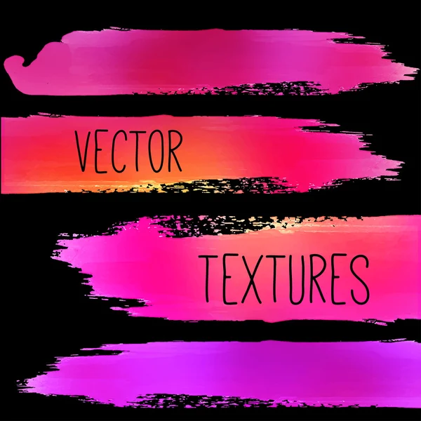 Conjunto de texturas aquarela . —  Vetores de Stock