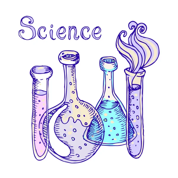 Okula geri: laboratuvar test tüpleri