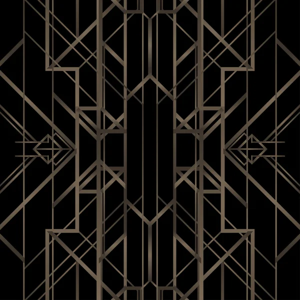 Art deco geometrické retro vzor — Stockový vektor