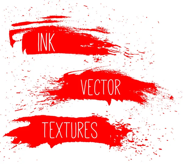 Ink texture set. — Stock Vector