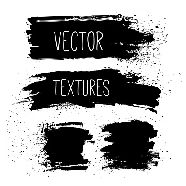 Bläck textur set. — Stock vektor