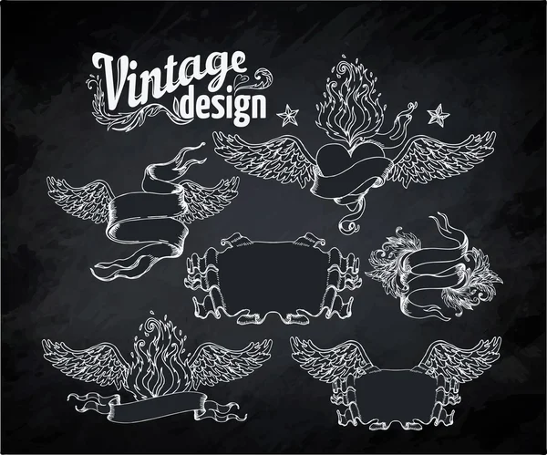 Éléments décoratifs vintage . — Image vectorielle
