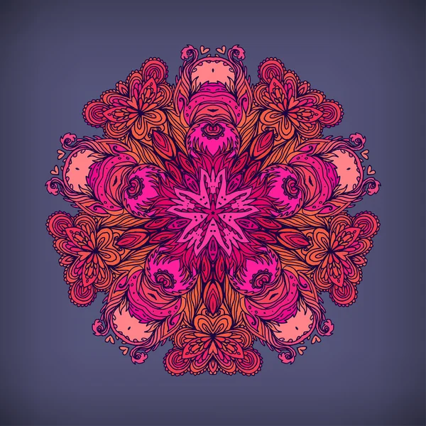 Mandala. Vintage yuvarlak desen