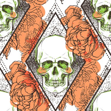 Esrarengiz, büyülü ve okült sembollerin yer aldığı ortaçağ el yazmalarından esinlenilmiş mistik kusursuz desen. El yapımı vektör dokusu duvar kağıtları, tekstil ve ambalaj tasarımları için mükemmeldir..